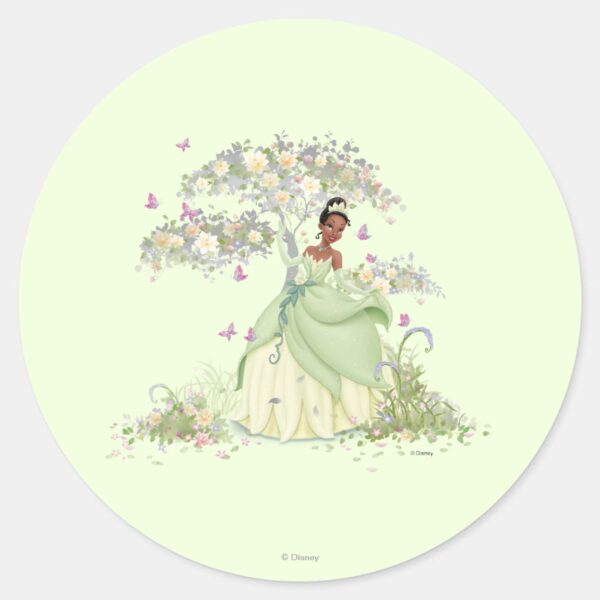 Tiana_Under_Tree_Classic_Round_Sticker_1 Tiana Under Tree Classic Round Sticker