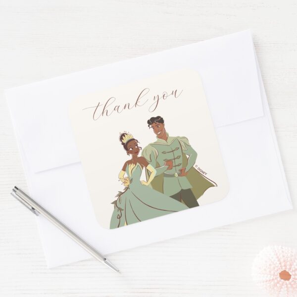 Tiana_and_Naveen_Wedding_Thank_You_Square_Sticker_4 Tiana And Naveen Wedding Thank You Square Sticker