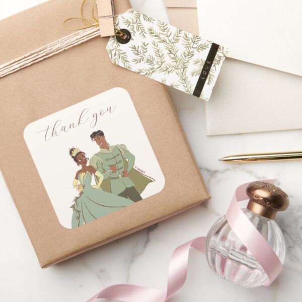 Tiana_and_Naveen_Wedding_Thank_You_Square_Sticker_6 Tiana And Naveen Wedding Thank You Square Sticker