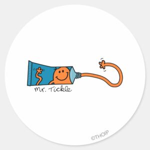 Tickle_Toothpaste_Classic_Round_Sticker_1 Tickle Toothpaste Classic Round Sticker