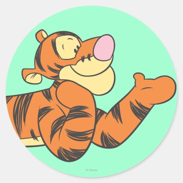 Tigger 10 Classic Round Sticker