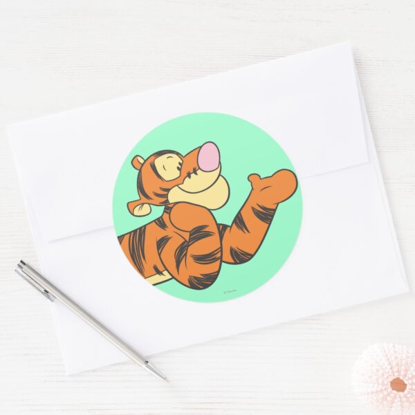 Tigger 10 Classic Round Sticker