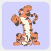 Tigger_4_square_sticker_1 Tigger 4 Square Sticker