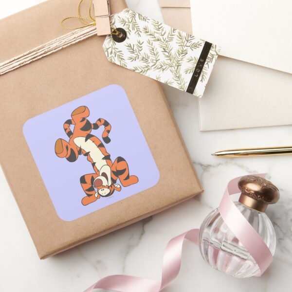 Tigger_4_square_sticker_5 Tigger 4 Square Sticker