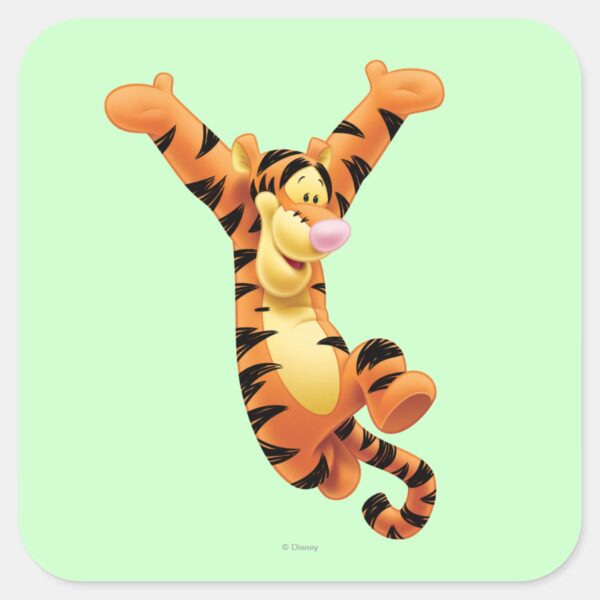 Tigger_7_square_sticker_1 Tigger 7 Square Sticker