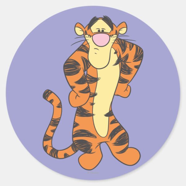 Tigger 9 Classic Round Sticker