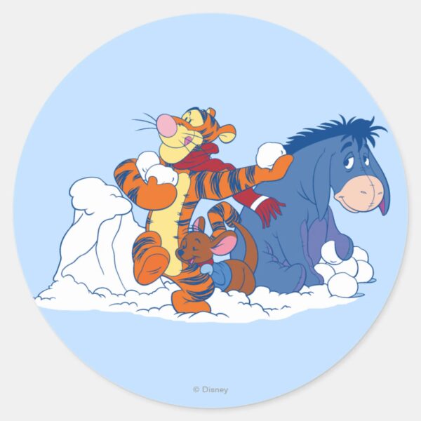 Tigger,_Roo,_and_Eeyore_Classic_Round_Sticker_1 Tigger Roo And Eeyore Classic Round Sticker