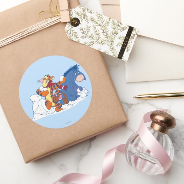 Tigger,_Roo,_and_Eeyore_Classic_Round_Sticker_5 Tigger Roo And Eeyore Classic Round Sticker