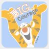 Tigger___Big_Courage_Square_Sticker_1 Tigger Big Courage Square Sticker