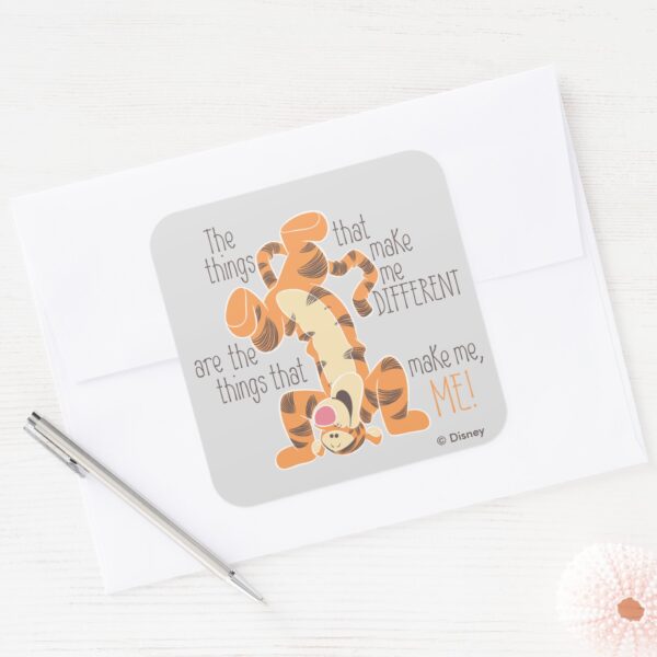 Tigger___Make_Me,_Me_Quote_Square_Sticker_3 Tigger Make Me Me Quote Square Sticker