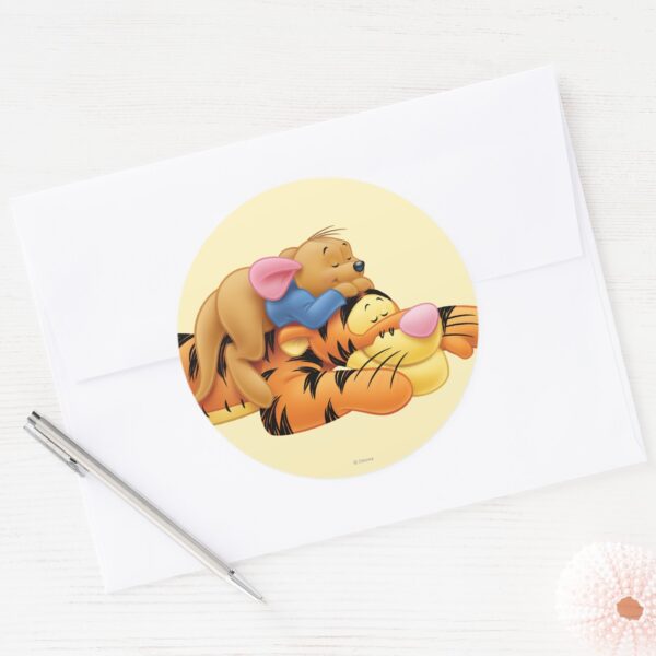 Tigger_and_Roo_Classic_Round_Sticker_3 Tigger And Roo Classic Round Sticker