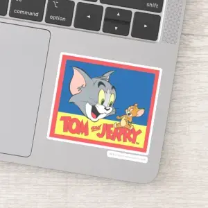 Tom And Jerry Logo Flat Sticker