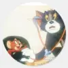 Tom_And_Jerry_Stethescope_Classic_Round_Sticker_1 Tom And Jerry Stethescope Classic Round Sticker