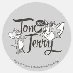 Tom And Jerry Tom And Jerry Looking Sweet Classic Round Sticker