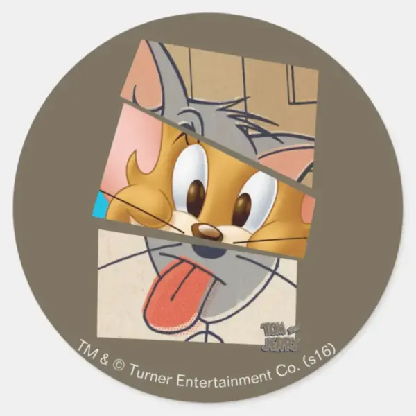 Tom_And_Jerry___Tom_And_Jerry_Mashup_Classic_Round_Sticker_1 Tom And Jerry Tom And Jerry Mashup Classic Round Sticker