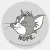 Tom_And_Jerry___Tom_Says_Nope_Classic_Round_Sticker_1 Tom And Jerry Tom Says Nope Classic Round Sticker