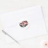 Tom Black And Red Logo Classic Round Sticker