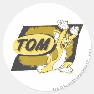 Tom Chasing Classic Round Sticker