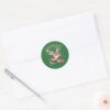 Tom Jerry And Nibbles Holiday Surprise Classic Round Sticker
