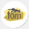 Tom_Silhouette_Logo_Classic_Round_Sticker_1 Tom Silhouette Logo Classic Round Sticker