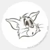 Tom Sleepy Cat Classic Round Sticker
