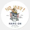 Tom Jerry Golfing No Way Classic Round Sticker