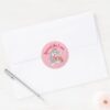 Tom Jerry Painting Valentine Hearts Classic Round Sticker