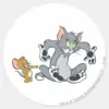 Tom And Jerry Black Paw Cat Classic Round Sticker