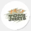 Tom And Jerry Chase Logo Classic Round Sticker