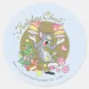 Tom And Jerry Holiday Cheer Classic Round Sticker