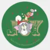 Tom And Jerry Holiday Joy Classic Round Sticker