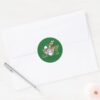 Tom And Jerry Holiday Joy Classic Round Sticker