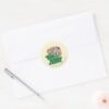 Tom And Jerry Holiday Logo Classic Round Sticker