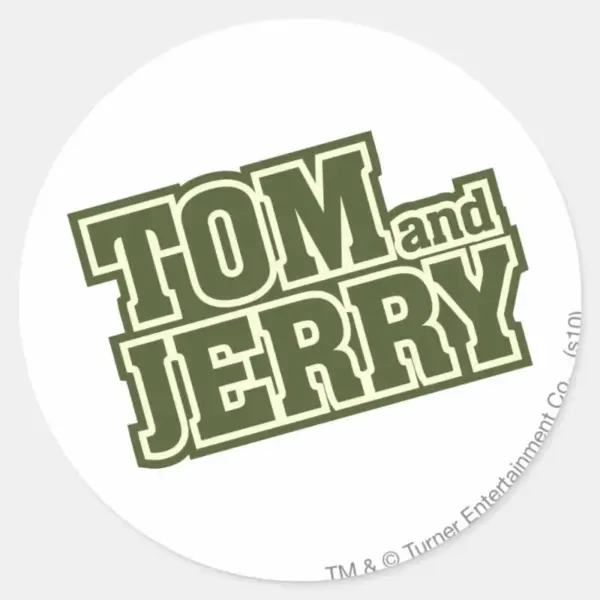 Tom_and_Jerry_Logo_3_Classic_Round_Sticker_1 Tom And Jerry Logo 3 Classic Round Sticker