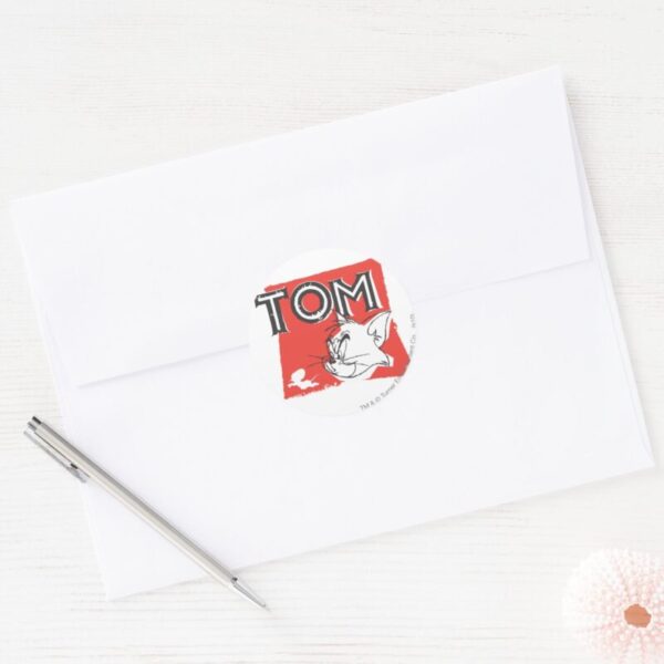 Tom_and_Jerry_Mad_Cat_Classic_Round_Sticker_3 Tom And Jerry Mad Cat Classic Round Sticker