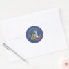 Tom And Jerry Opening Presents Classic Round Sticker