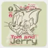 Tom_and_Jerry_Pink_and_Green_Square_Sticker_1 Tom And Jerry Pink And Green Square Sticker
