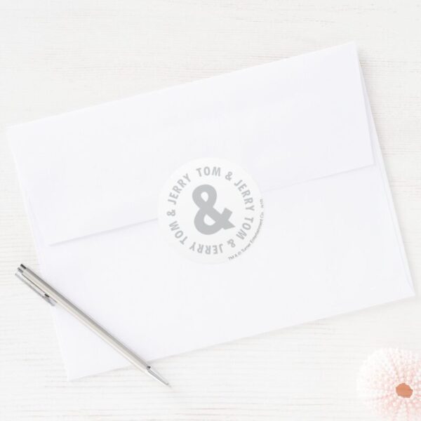 Tom_and_Jerry_Round_Logo_2_Classic_Round_Sticker_3 Tom And Jerry Round Logo 2 Classic Round Sticker