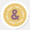 Tom And Jerry Round Logo 3 Classic Round Sticker