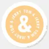 Tom And Jerry Round Logo 5 Classic Round Sticker