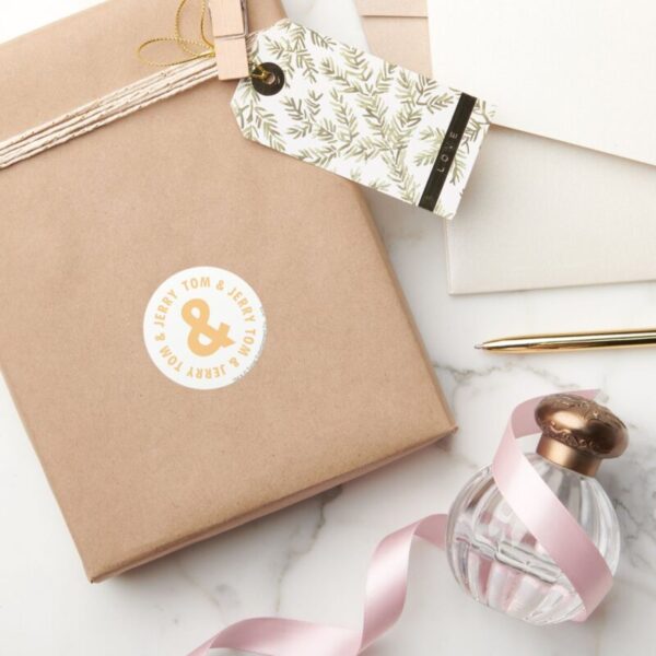 Tom And Jerry Round Logo 6 Classic Round Sticker