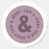 Tom And Jerry Round Logo 7 Classic Round Sticker