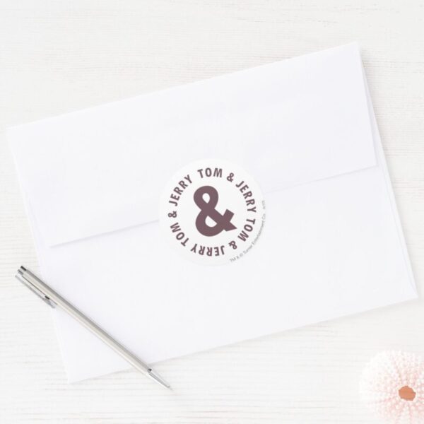 Tom_and_Jerry_Round_Logo_8_Classic_Round_Sticker_3 Tom And Jerry Round Logo 8 Classic Round Sticker