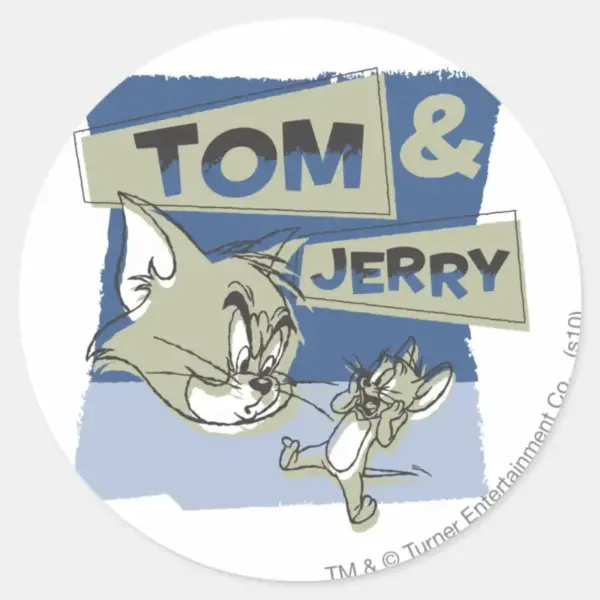 Tom_and_Jerry_Scaredey_Mouse_Classic_Round_Sticker_1 Tom And Jerry Scaredey Mouse Classic Round Sticker