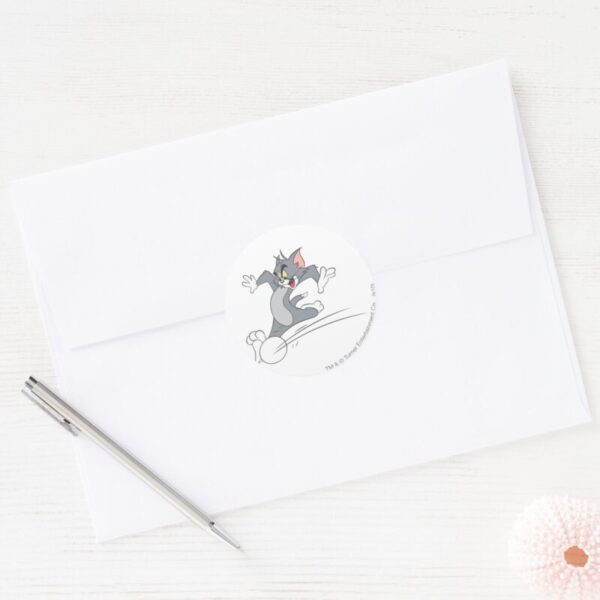 Tom_and_Jerry_Soccer_(Football)_3_Classic_Round_Sticker_3 Tom And Jerry Soccer Football 3 Classic Round Sticker