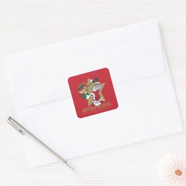 Tom_and_Jerry_Surprise_Gift_Square_Sticker_3 Tom And Jerry Surprise Gift Square Sticker
