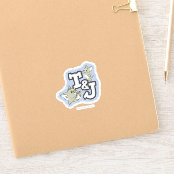 Tom_and_Jerry_T&J_Logo_Sticker_15 Tom And Jerry TJ Logo Sticker