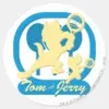 Tom And Jerry Tennis Stars 3 Classic Round Sticker