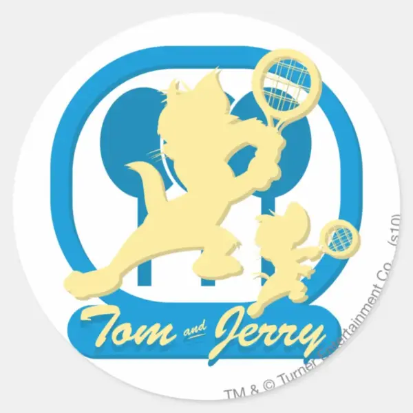 Tom_and_Jerry_Tennis_Stars_3_Classic_Round_Sticker_1 Tom And Jerry Tennis Stars 3 Classic Round Sticker