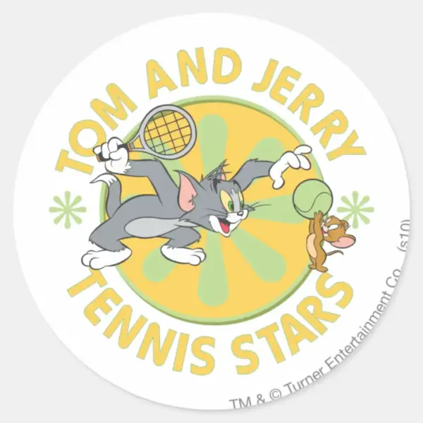 Tom_and_Jerry_Tennis_Stars_5_Classic_Round_Sticker_1 Tom And Jerry Tennis Stars 5 Classic Round Sticker